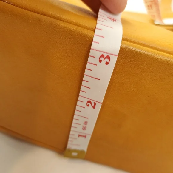 Tignanello Goldenrod Leather Double Strap Handbag - Picture 13 of 15